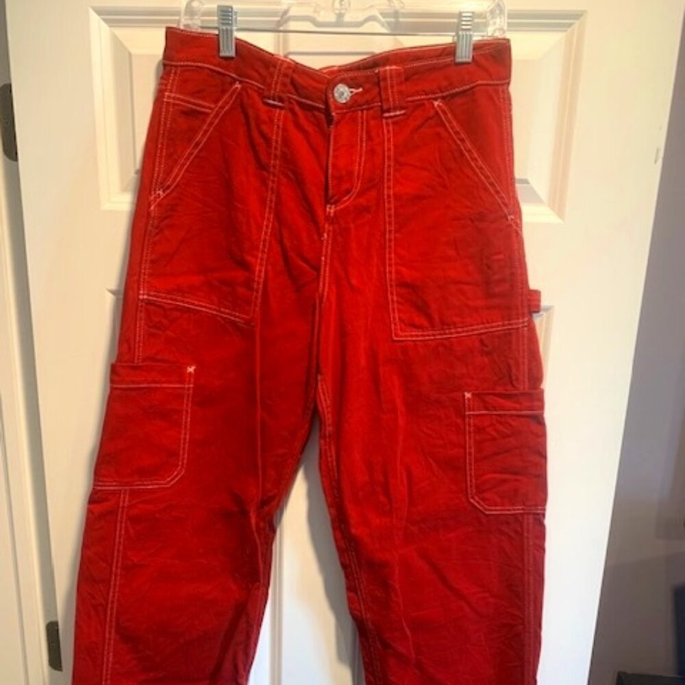 Garage Red Carpenter Jeans Size 7 Juniors